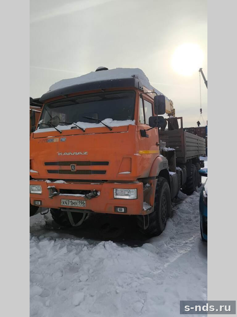 КМУ 7,6 т. Soosan SCS 746L TOP шасси 6х6 КАМАЗ 43118