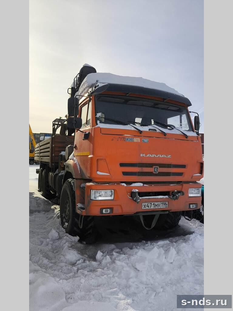 КМУ 7,6 т. Soosan SCS 746L TOP шасси 6х6 КАМАЗ 43118
