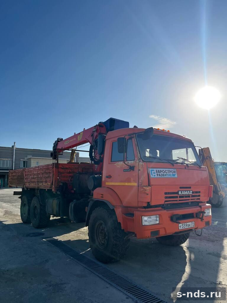 КМУ 7т. PALFINGER INMAN IT 150 шасси 6х6 КАМАЗ 43118