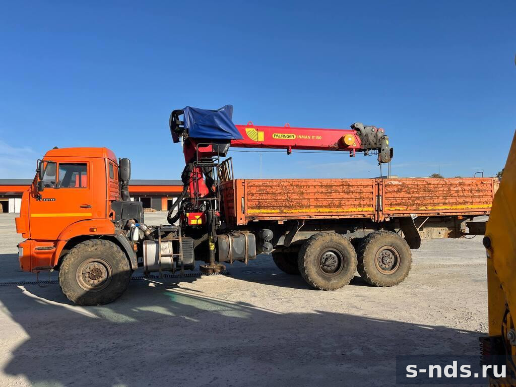 КМУ 7т. PALFINGER INMAN IT 150 шасси 6х6 КАМАЗ 43118
